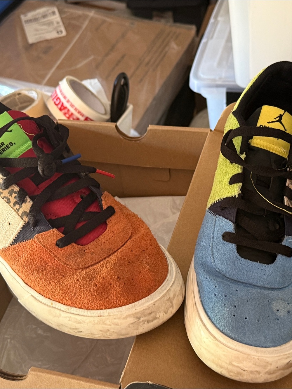 Nike Multicolor Suede & Textile Low-Top Sneakers - dear series